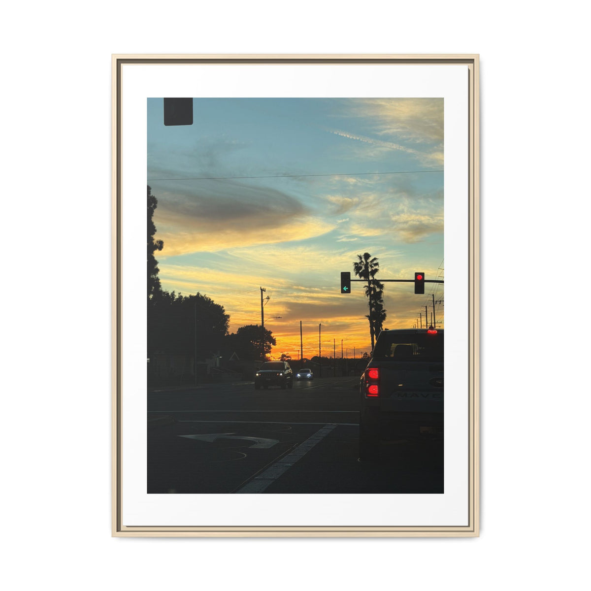 Red Light, Don't Mind Print (Framed)