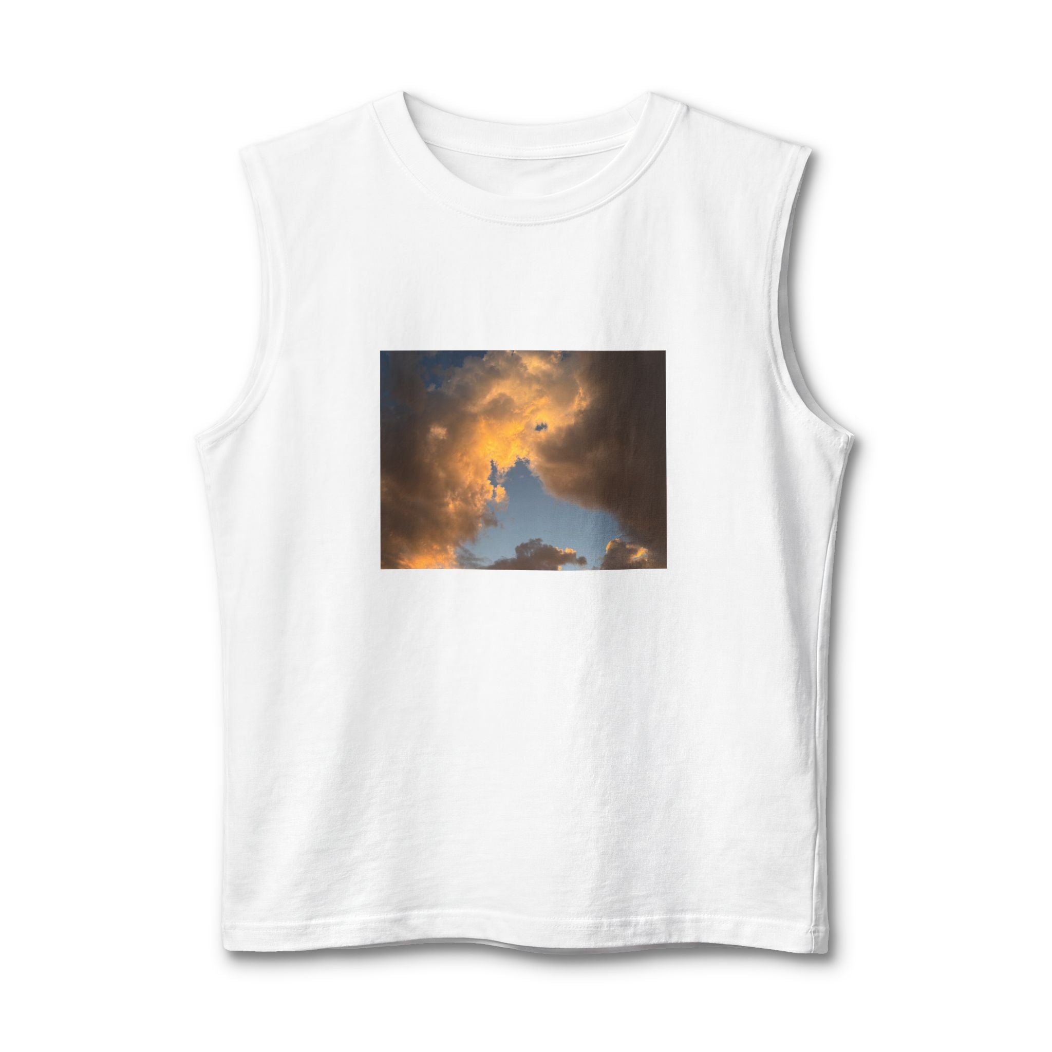 Golden Clouds Jersey Muscle Tank