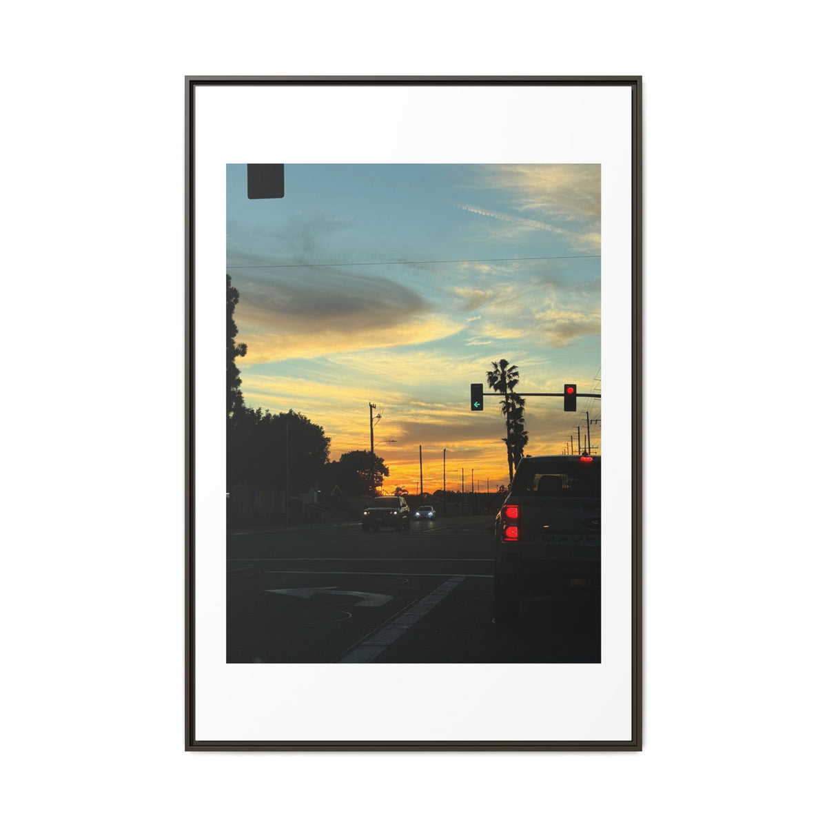 Red Light, Don't Mind Print (Framed)