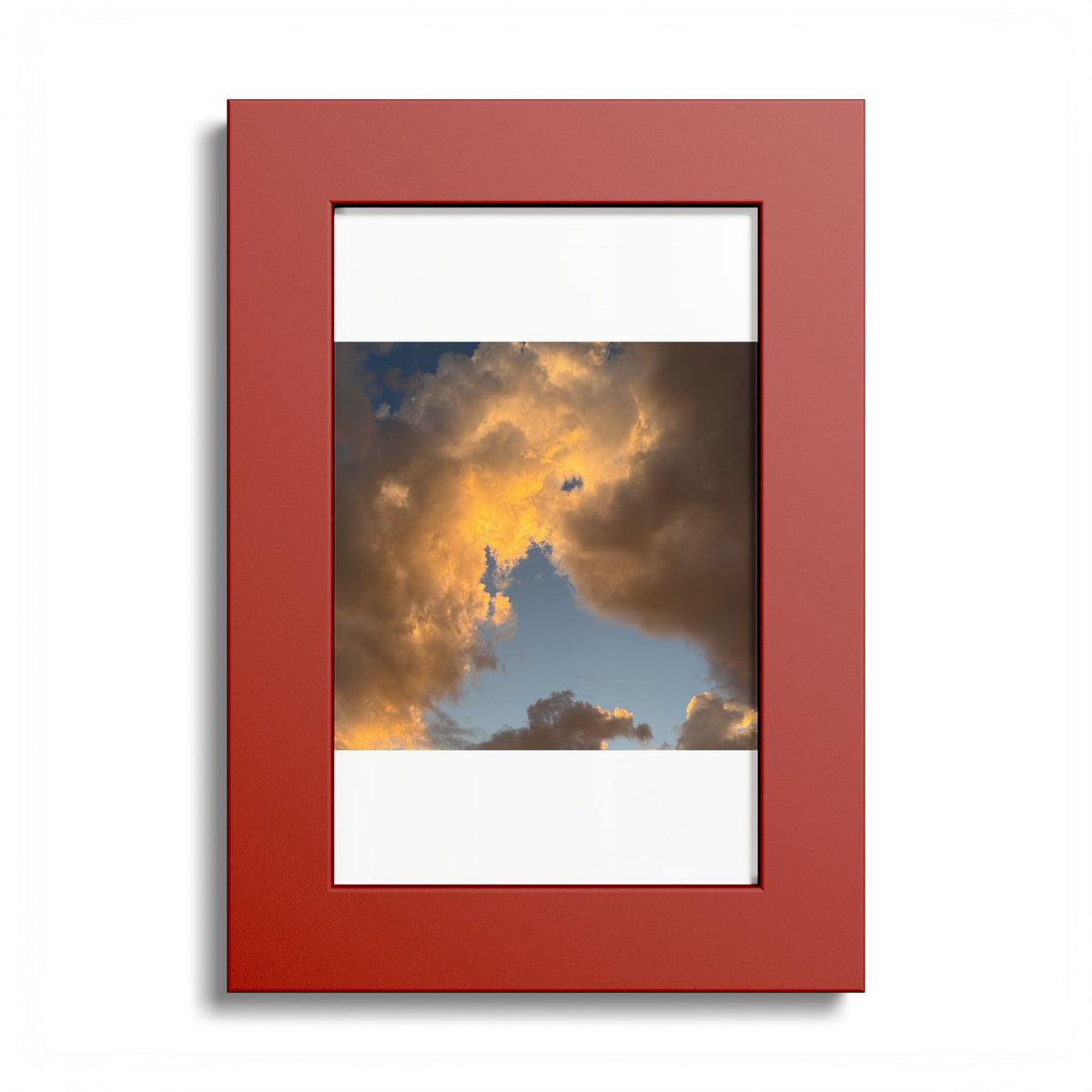 Golden Clouds Poster (Colored Frame)