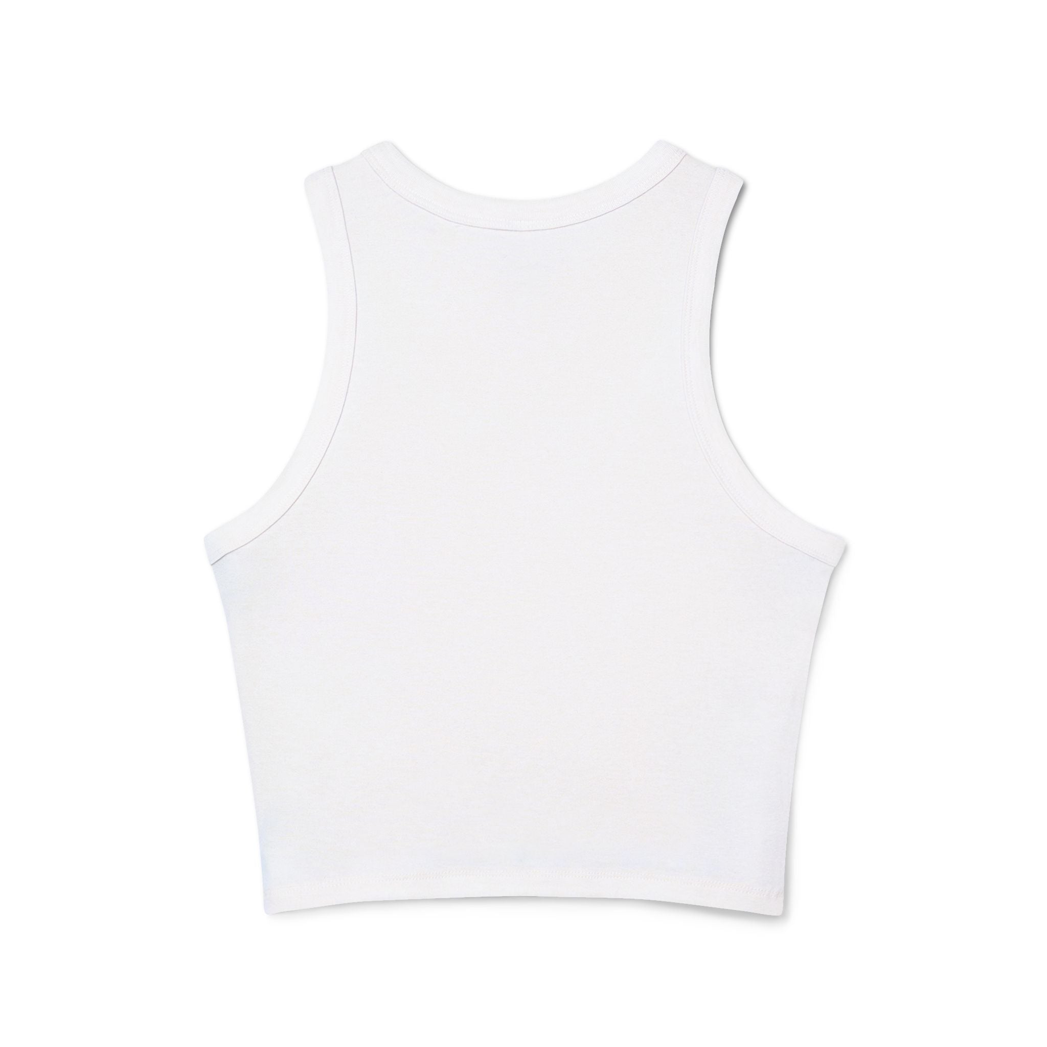 Golden Clouds Micro Rib Racer Tank Top