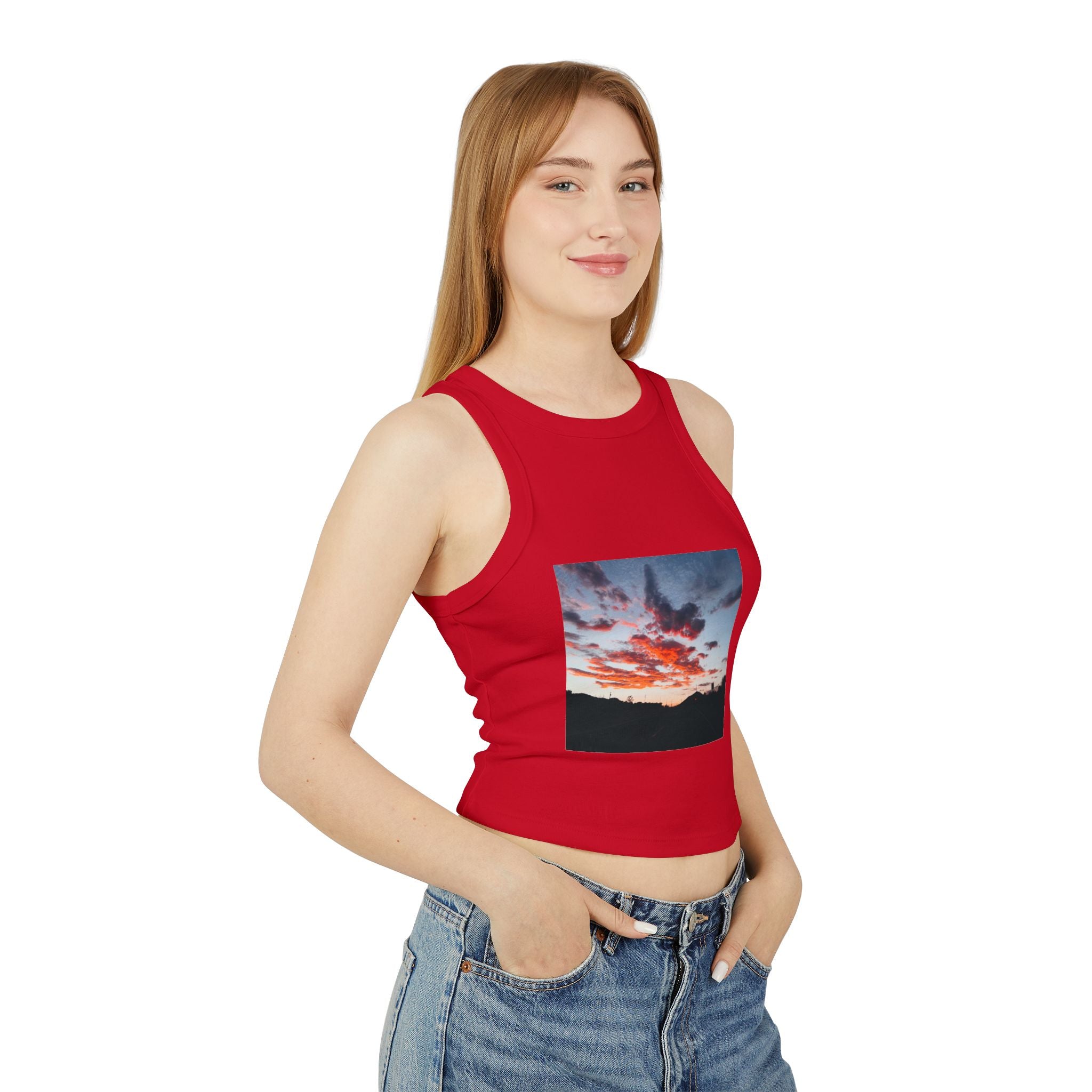 Women's Micro Rib Racer Tank Top