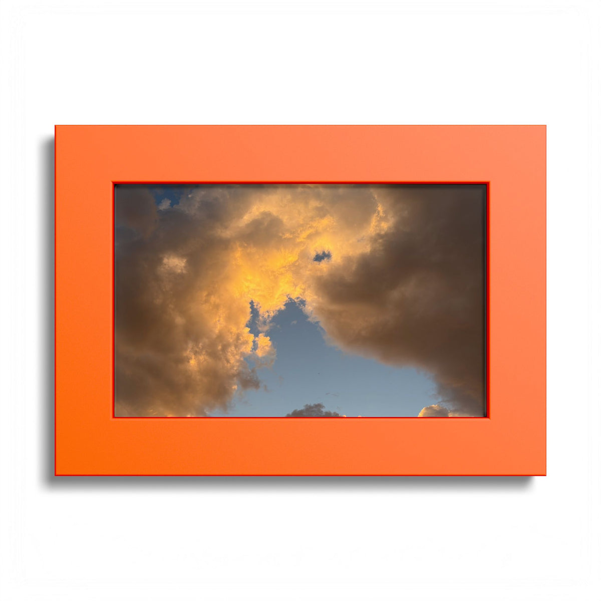 Golden Clouds Poster (Colored Frame)