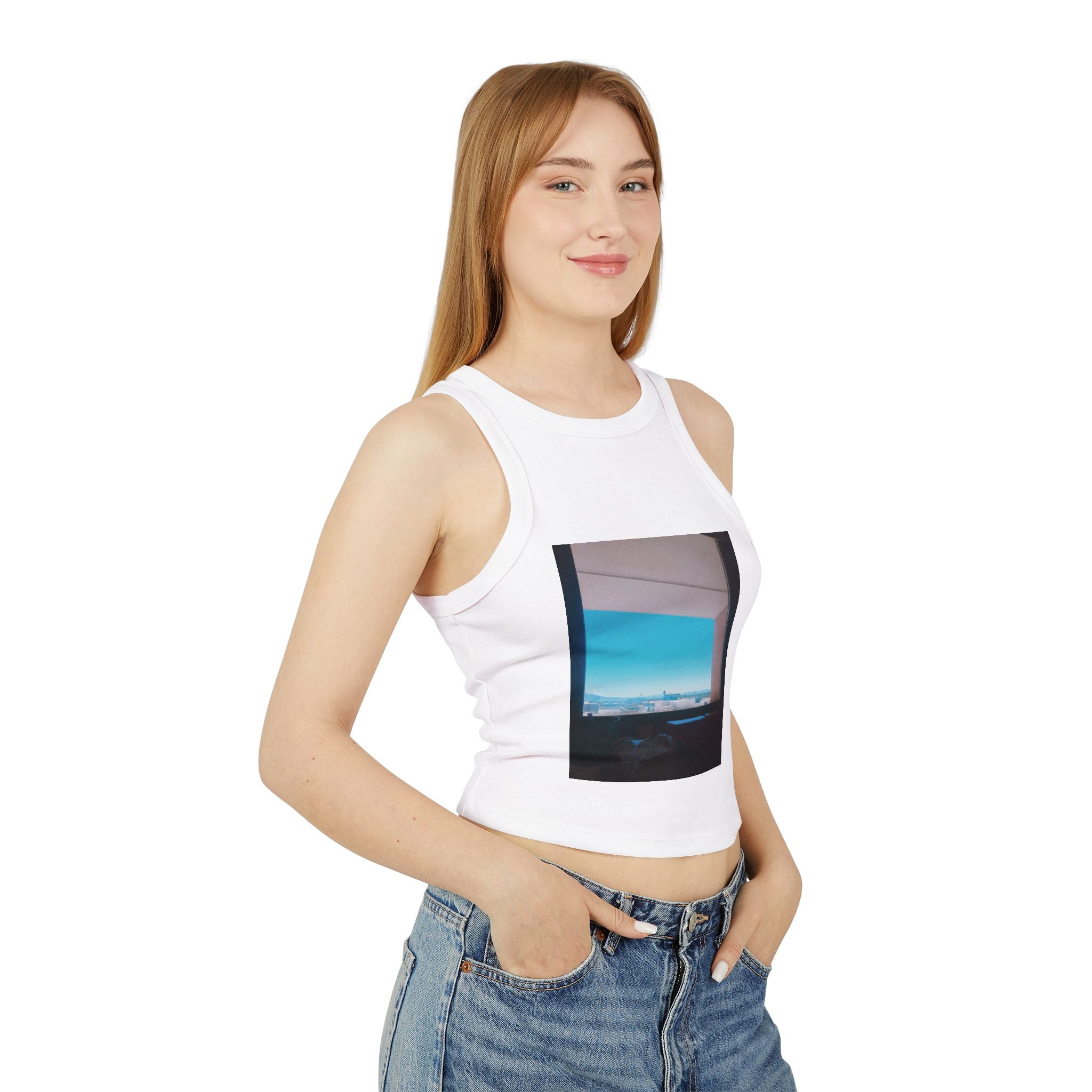 The Inside Looking Out Micro Rib Racer Tank Top
