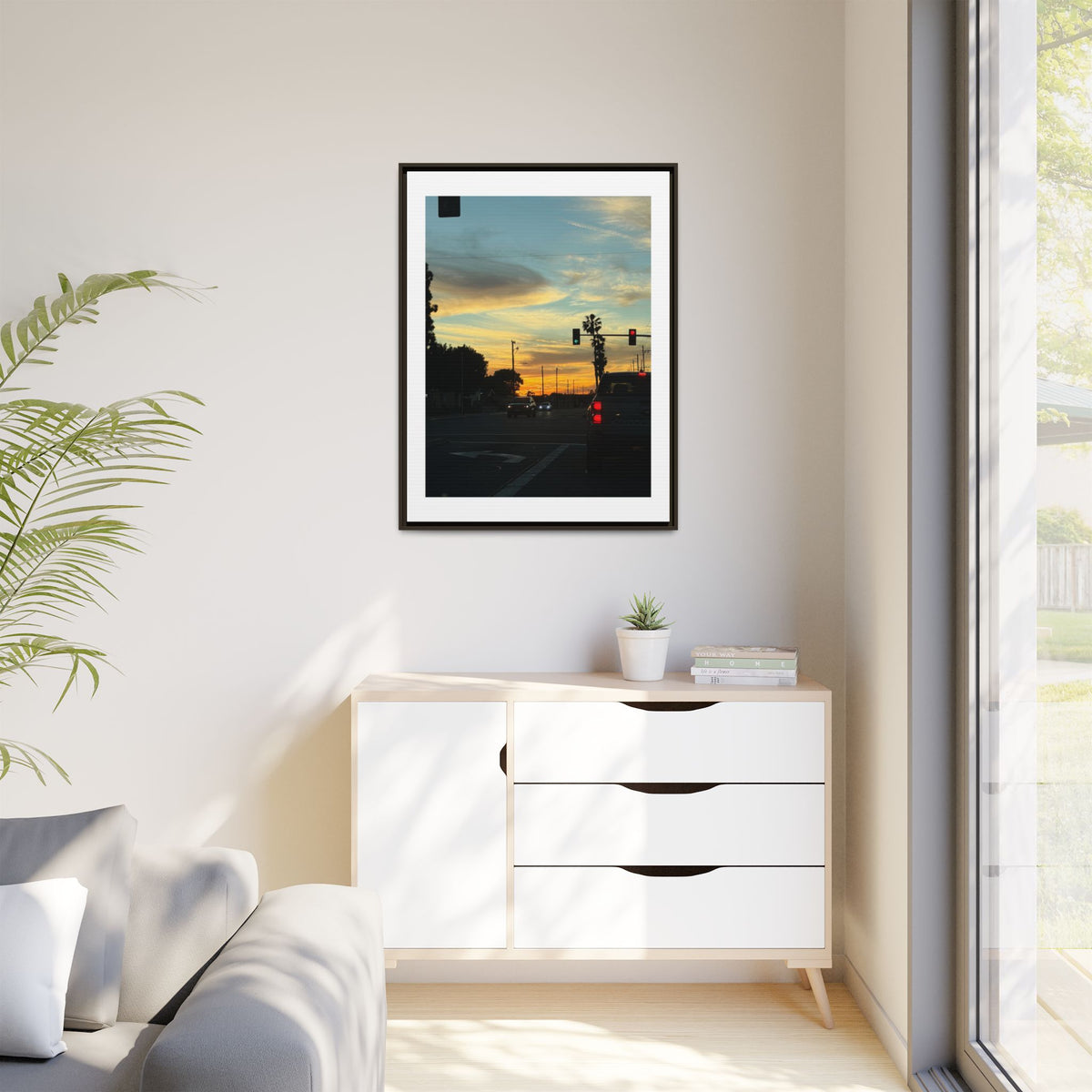 Red Light, Don't Mind Print (Framed)