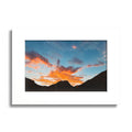Mountain Sunset Poster (Colored Frame)