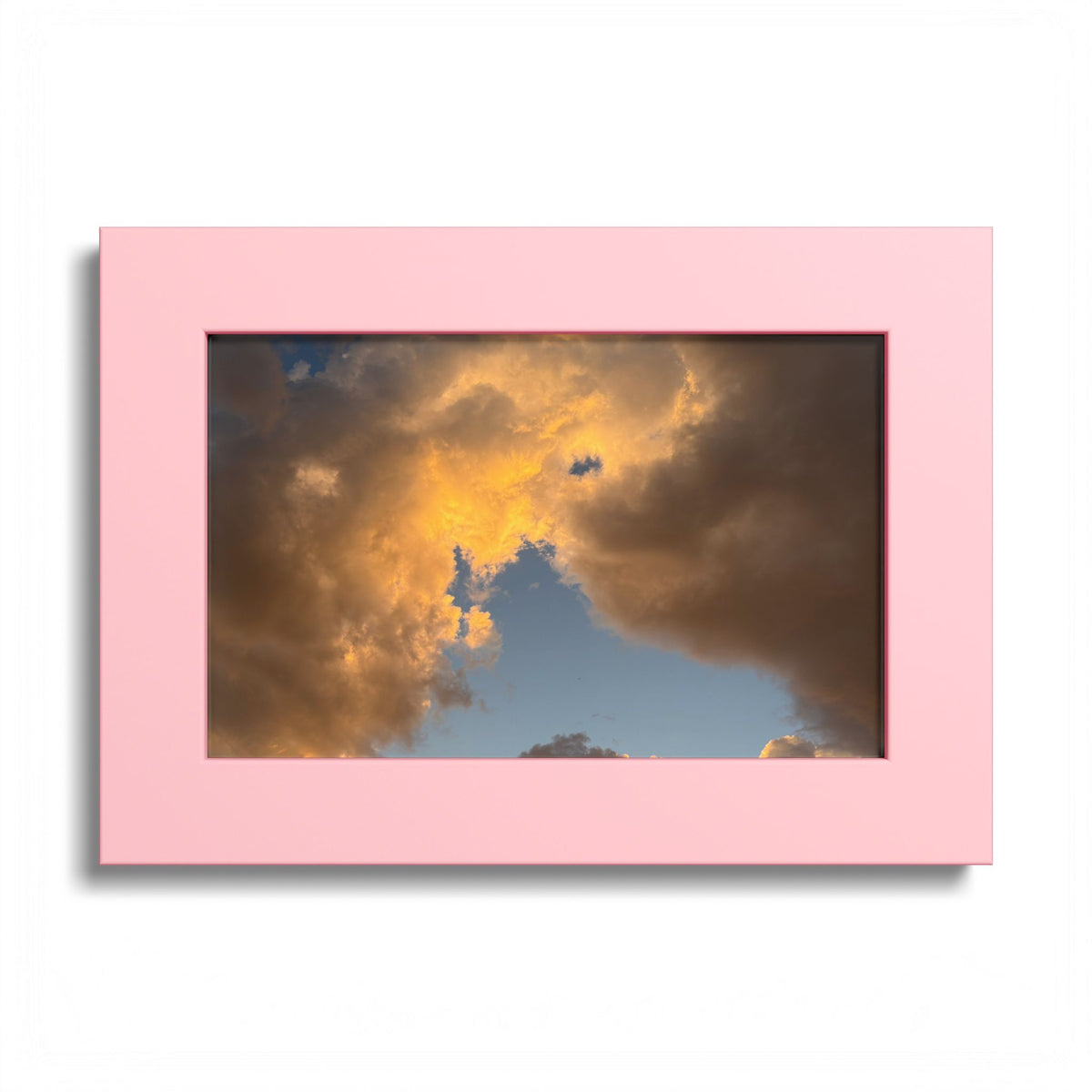 Golden Clouds Poster (Colored Frame)