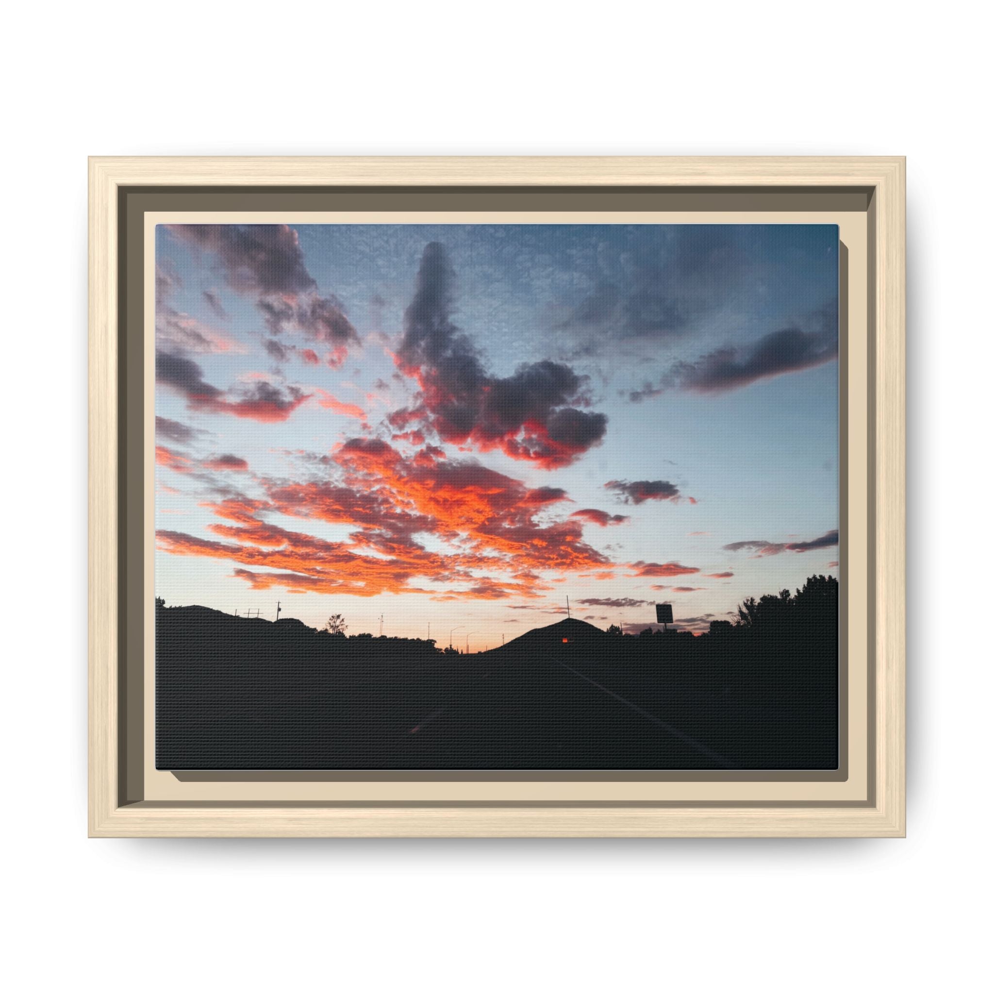 Mountain Sunset Print (Framed)