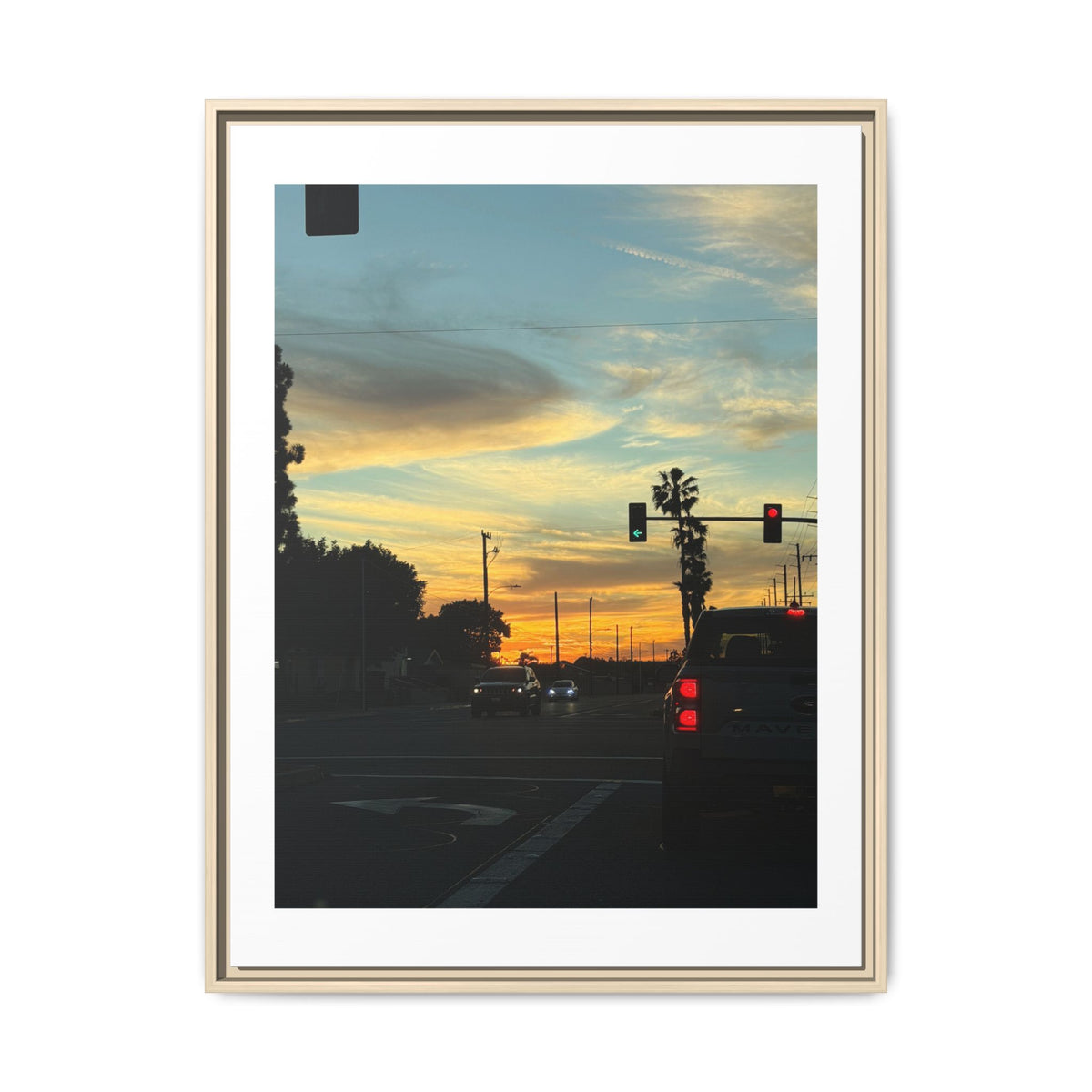 Red Light, Don't Mind Print (Framed)