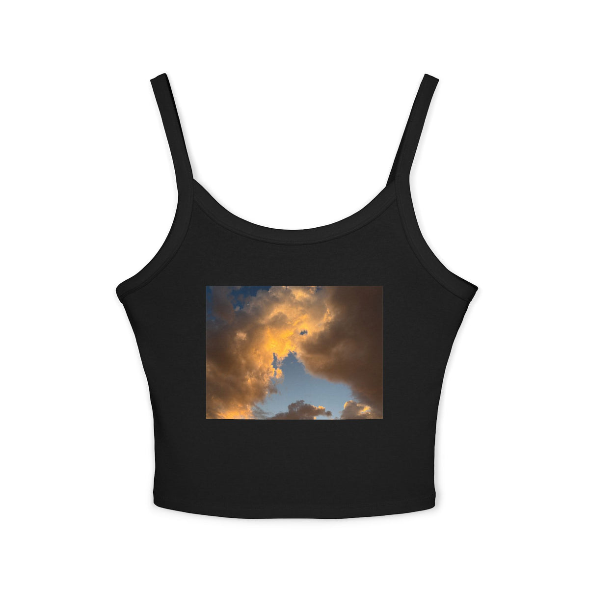 Golden Clouds Spaghetti Strap Tank Top