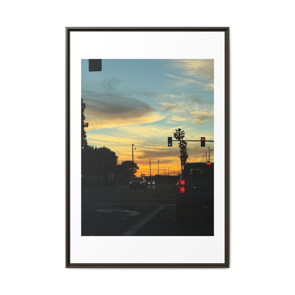 Red Light, Don't Mind Print (Framed)