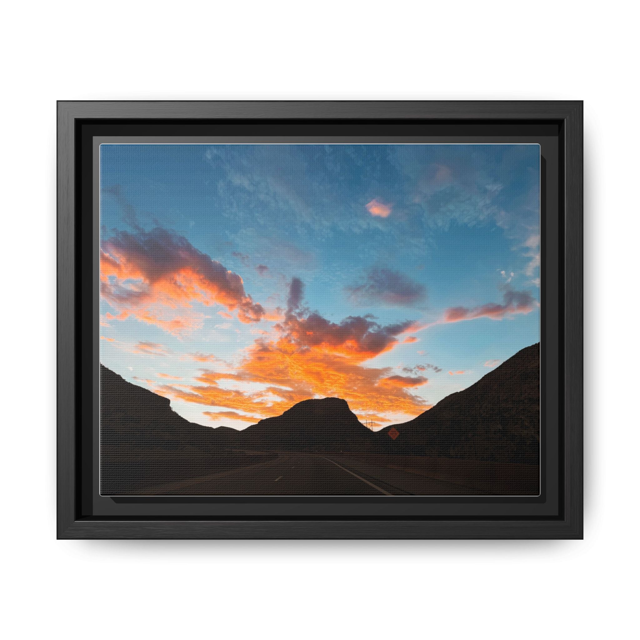 Mountain Sunset Print (Framed)