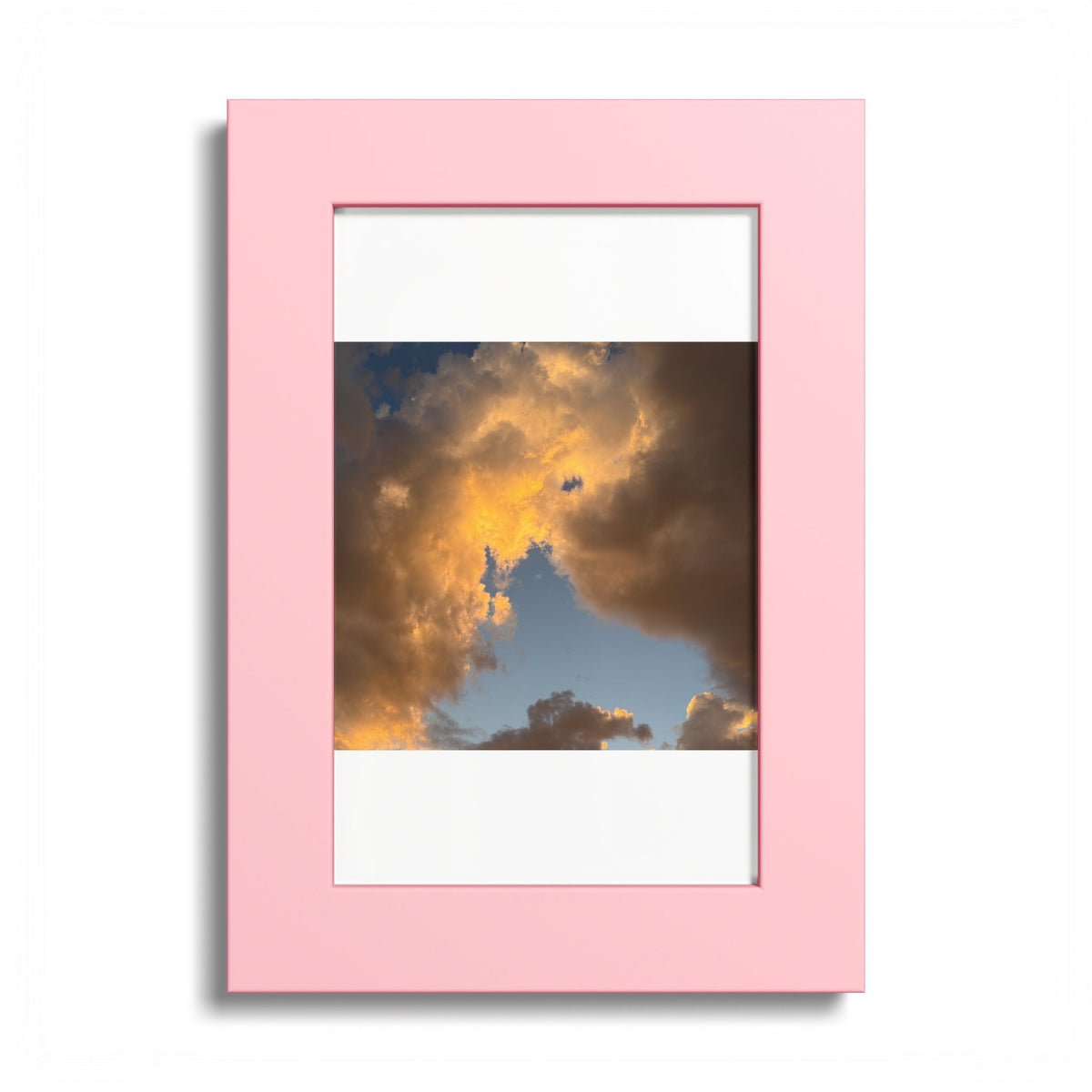 Golden Clouds Poster (Colored Frame)