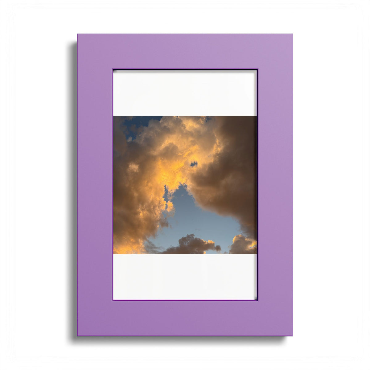 Golden Clouds Poster (Colored Frame)