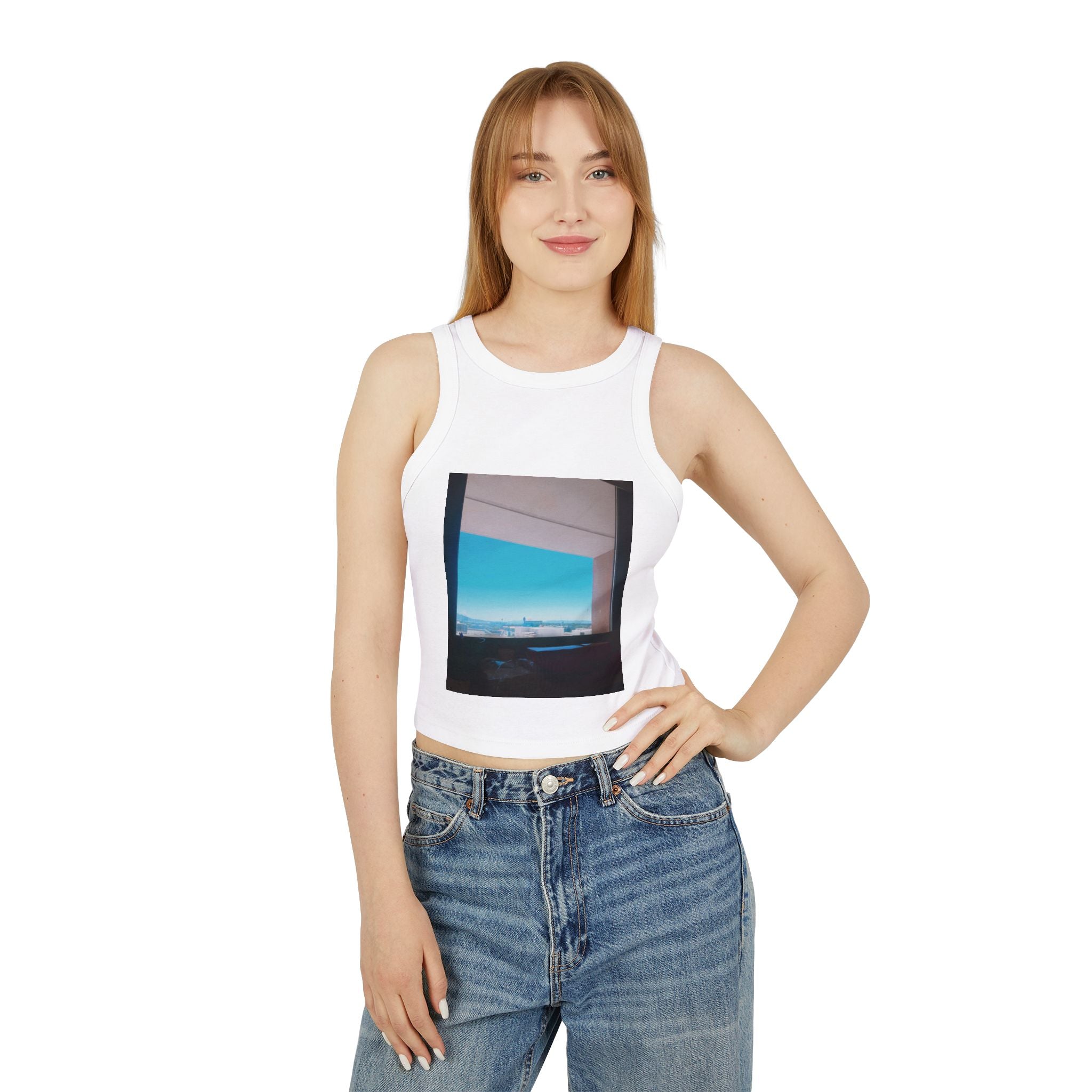 The Inside Looking Out Micro Rib Racer Tank Top
