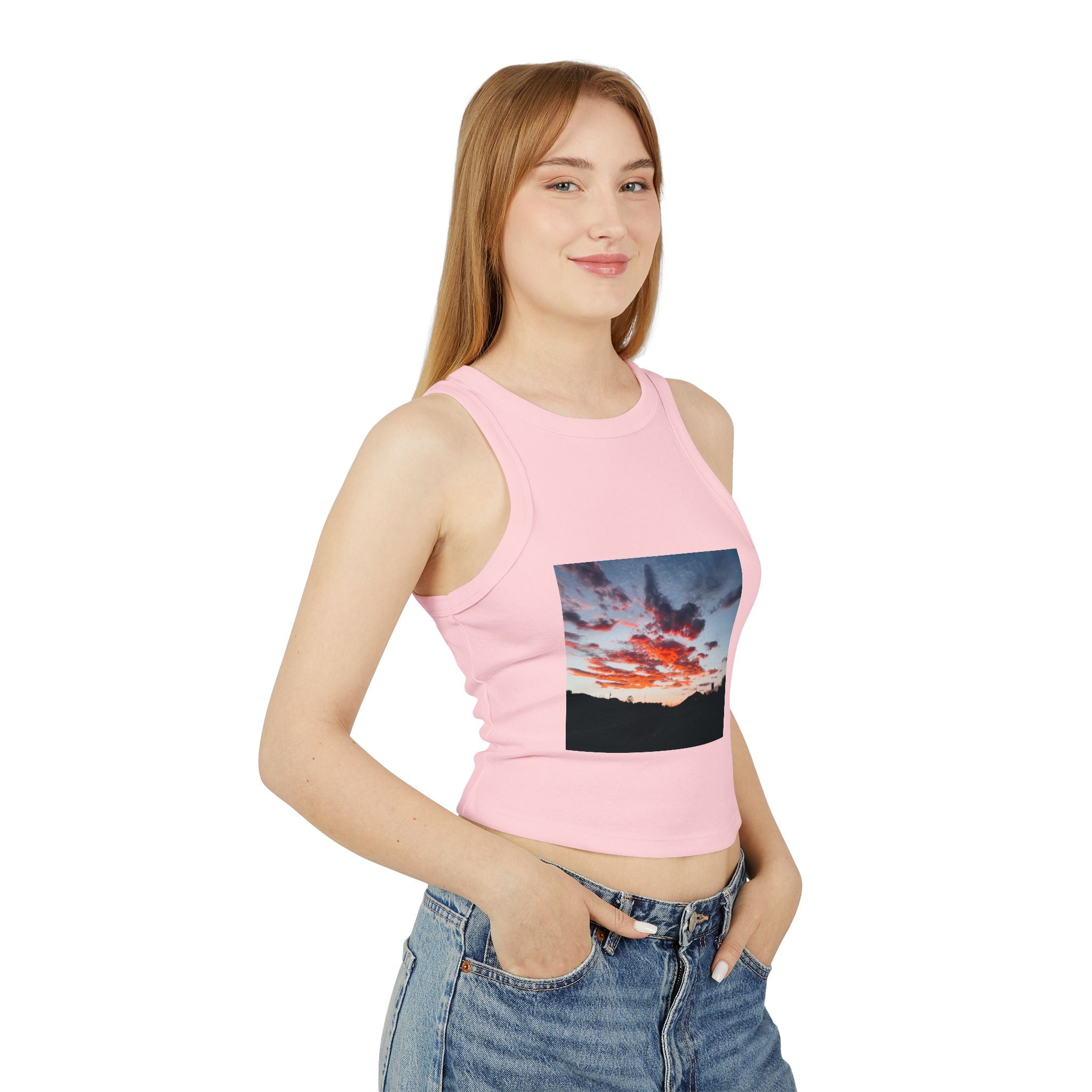Women's Micro Rib Racer Tank Top