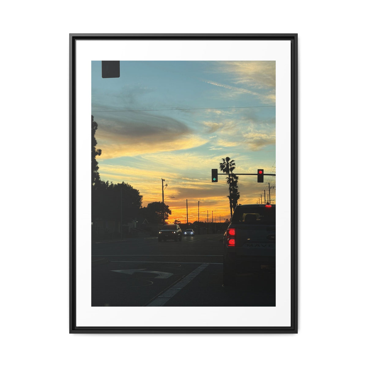 Red Light, Don't Mind Print (Framed)