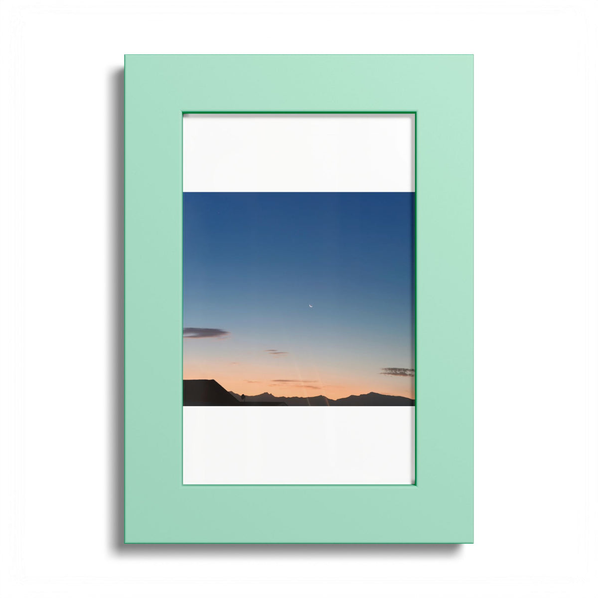 Sunset Moon Poster (Colored Frame)