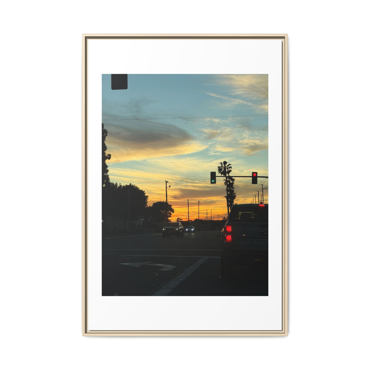 Red Light, Don't Mind Print (Framed)