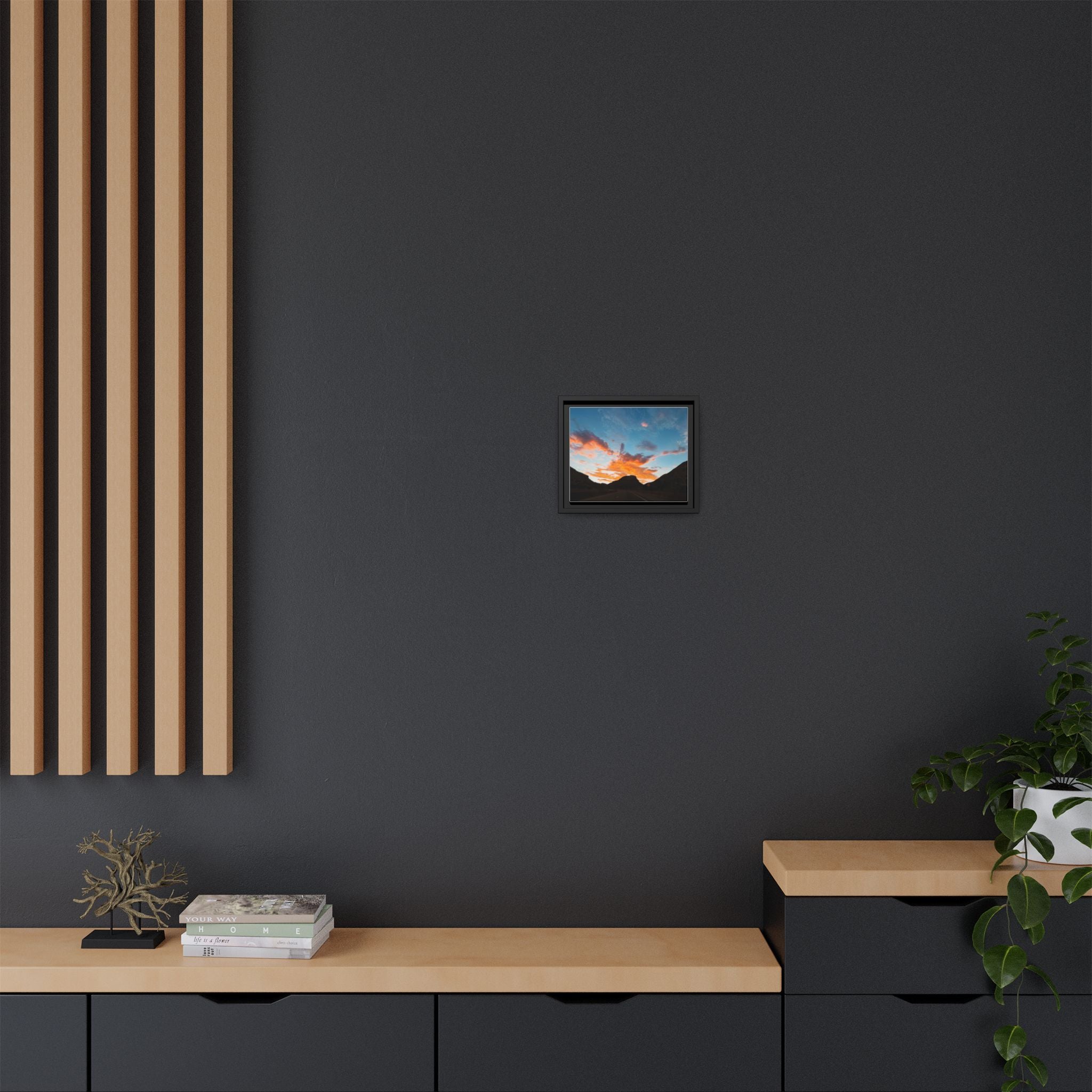 Mountain Sunset Print (Framed)