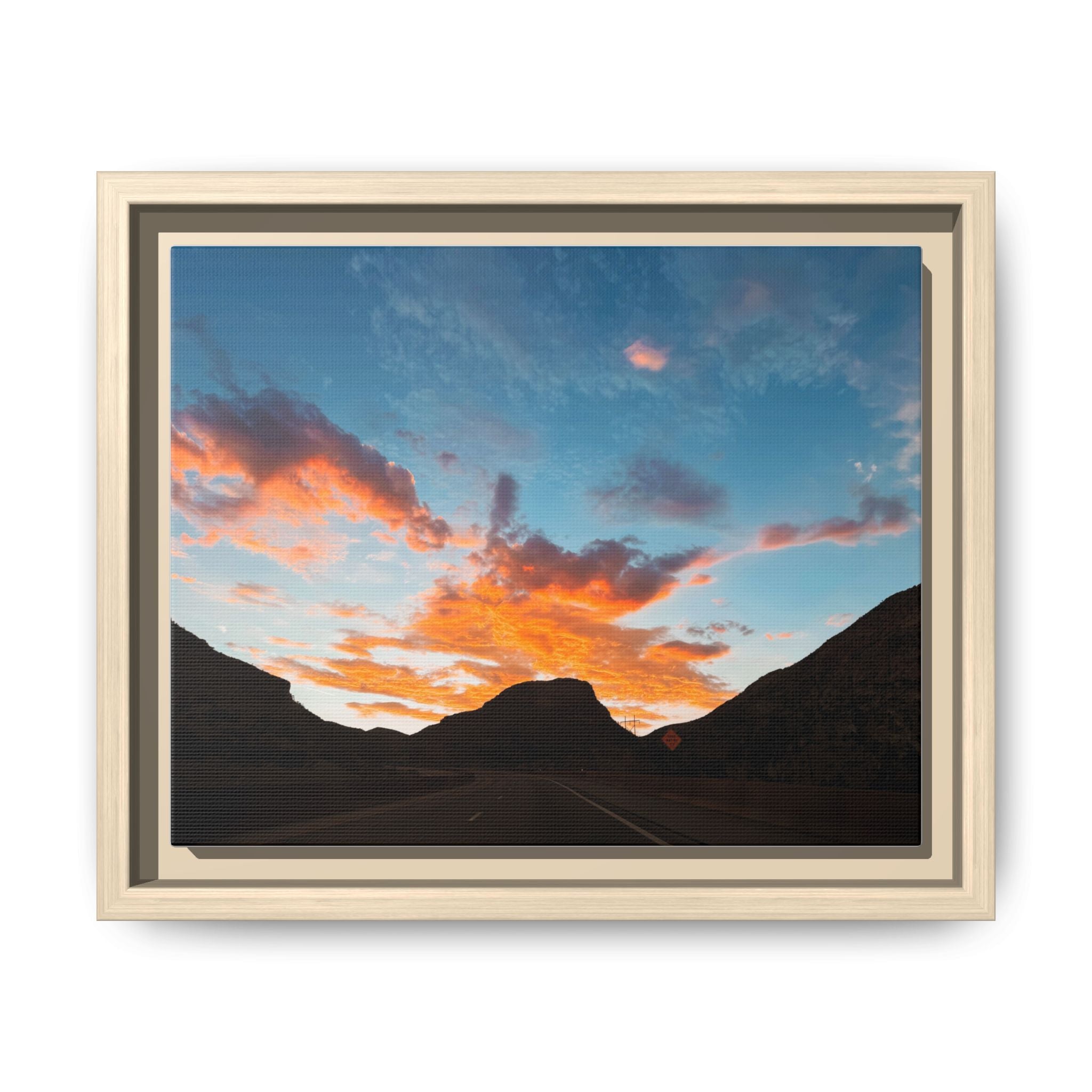 Mountain Sunset Print (Framed)