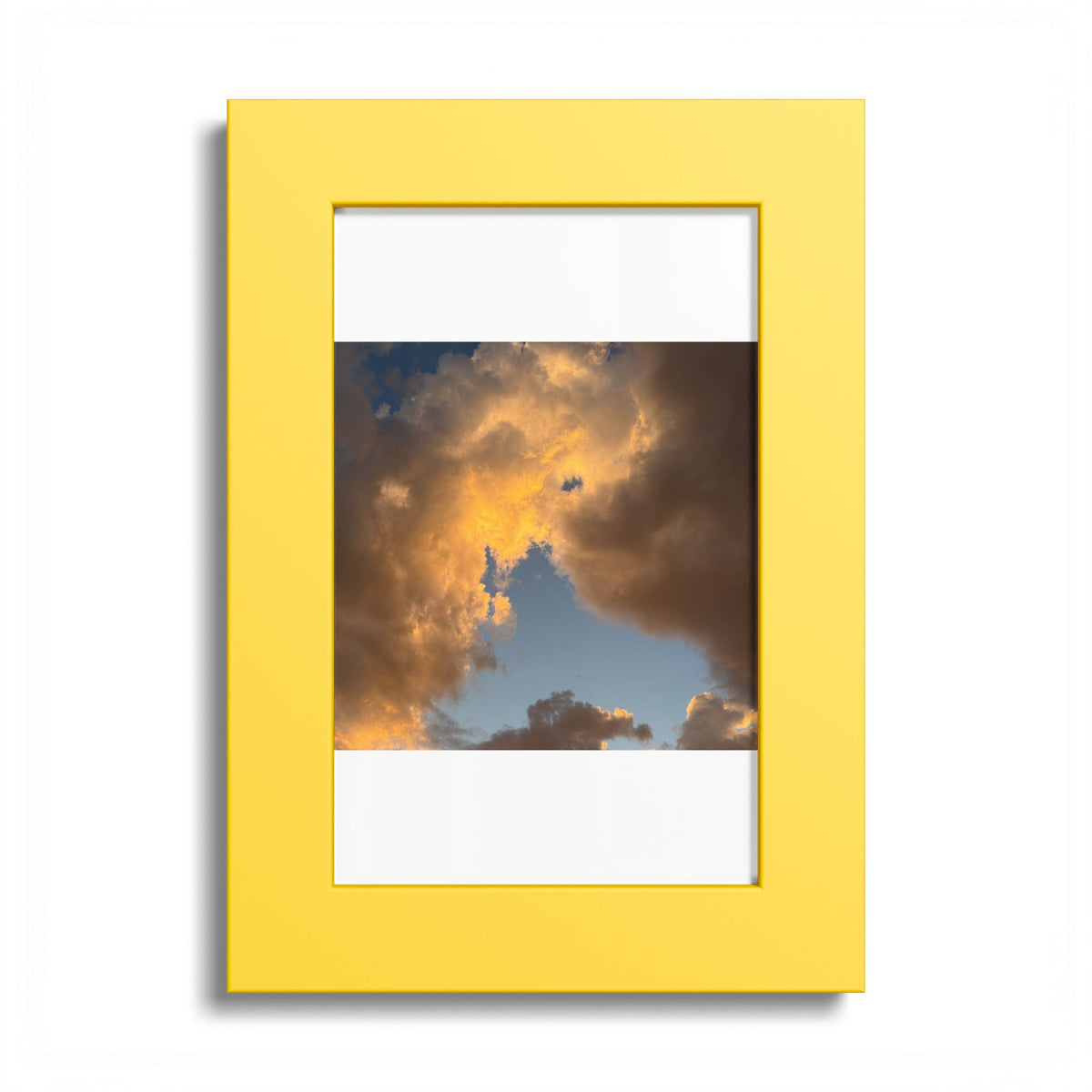 Golden Clouds Poster (Colored Frame)