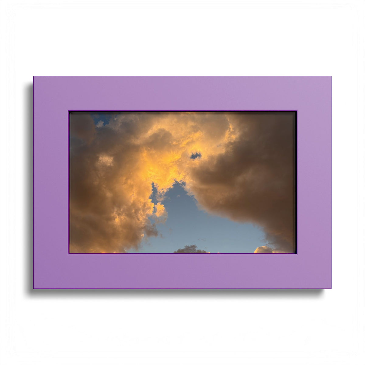 Golden Clouds Poster (Colored Frame)