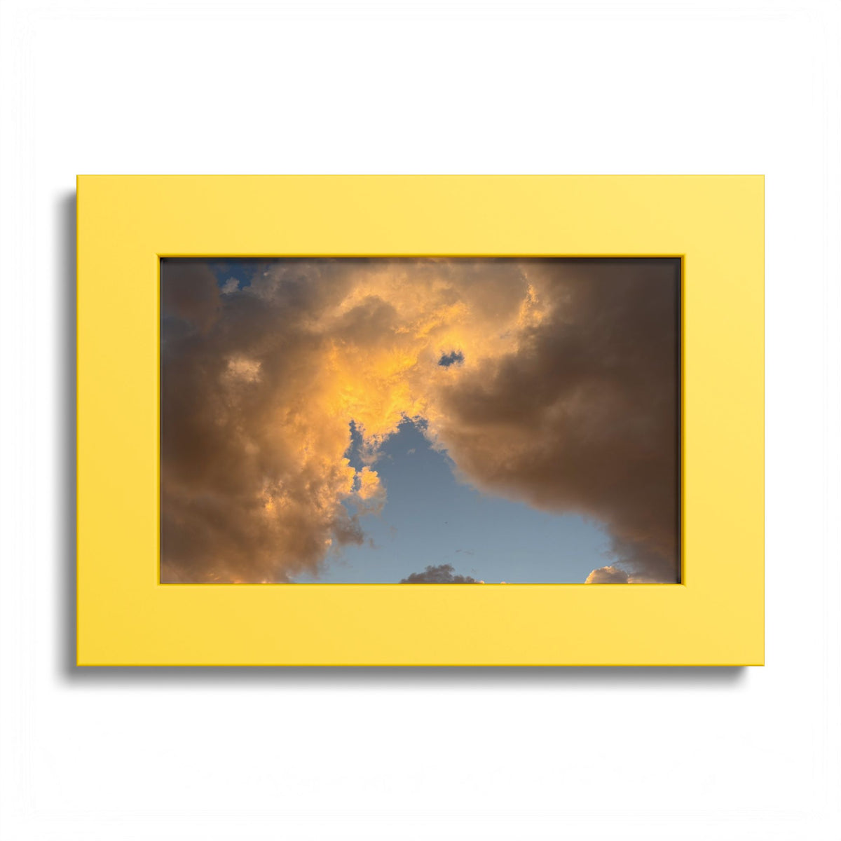 Golden Clouds Poster (Colored Frame)