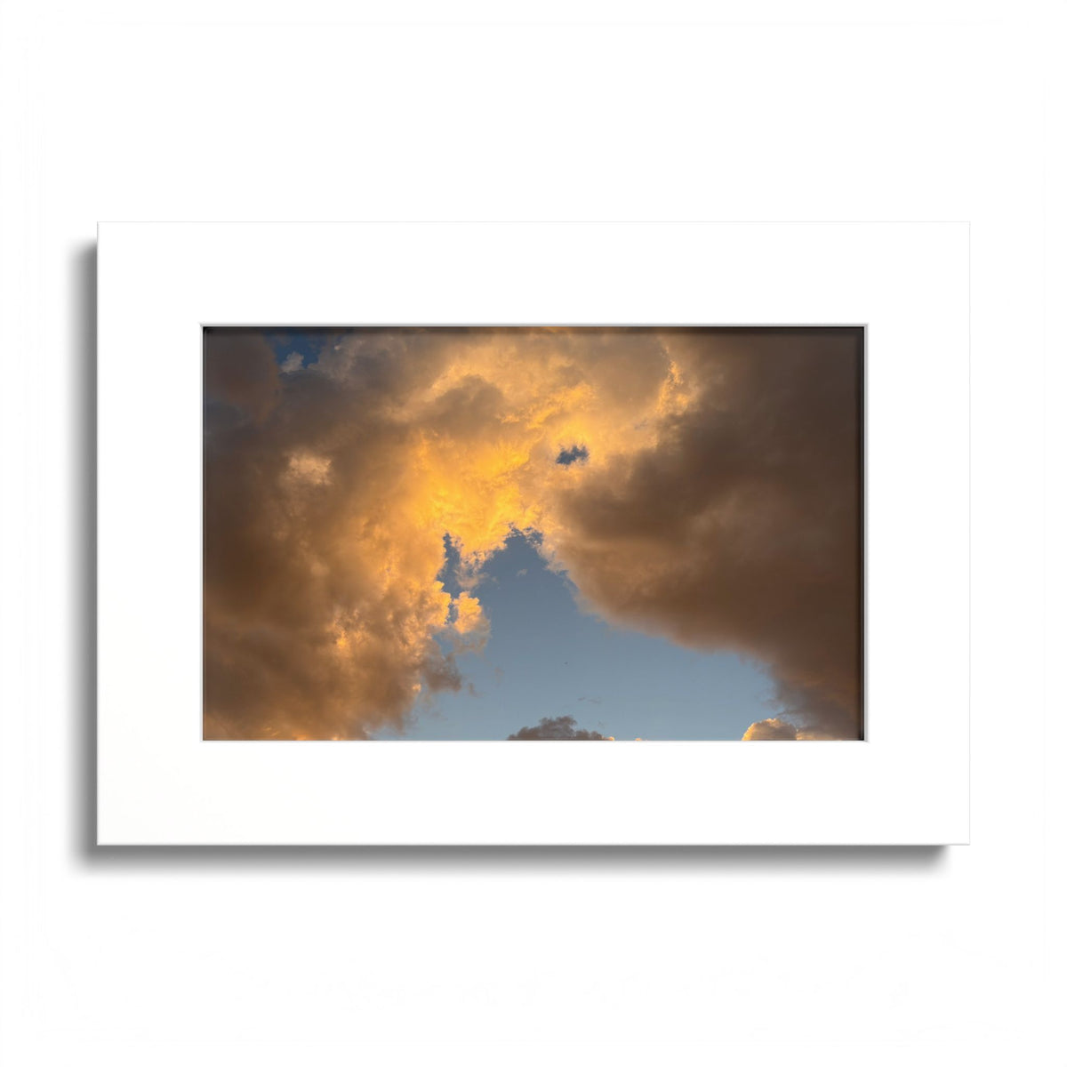 Golden Clouds Poster (Colored Frame)