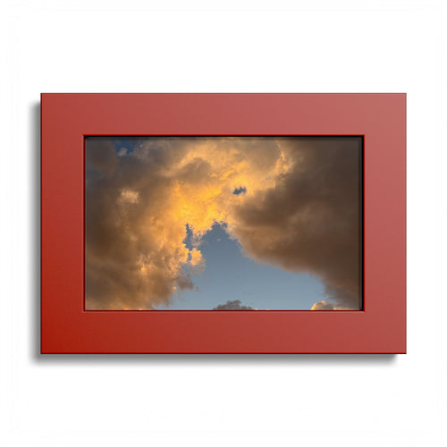 Golden Clouds Poster (Colored Frame)