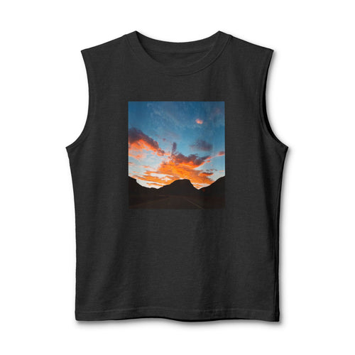 Mountain Sunset Jersey Muscle Tank