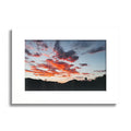 Mountain Sunset Poster ( Colored Frame)