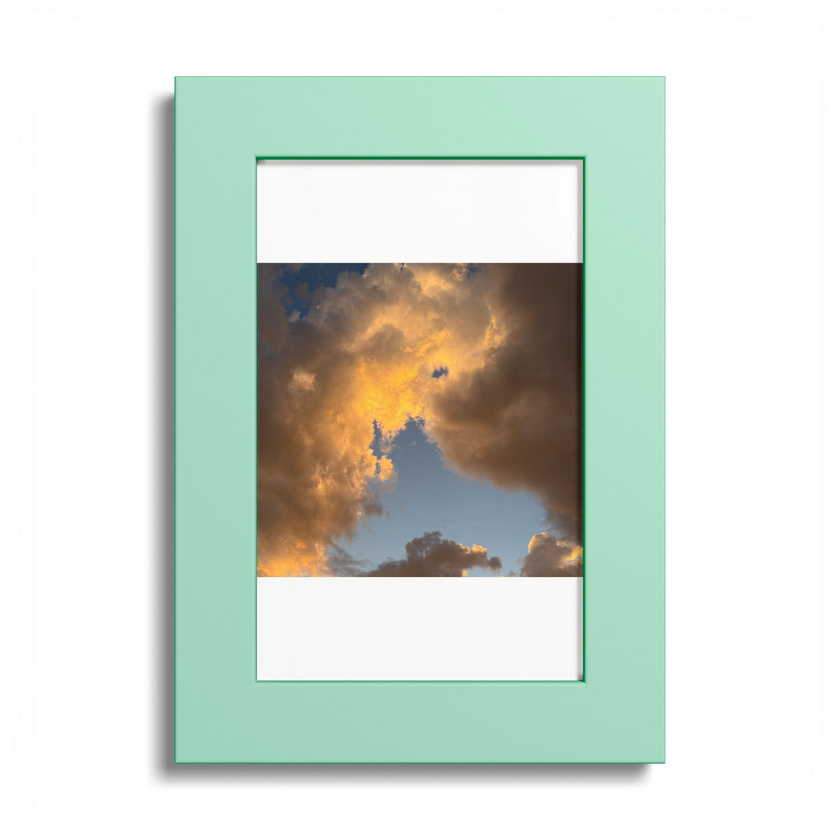 Golden Clouds Poster (Colored Frame)