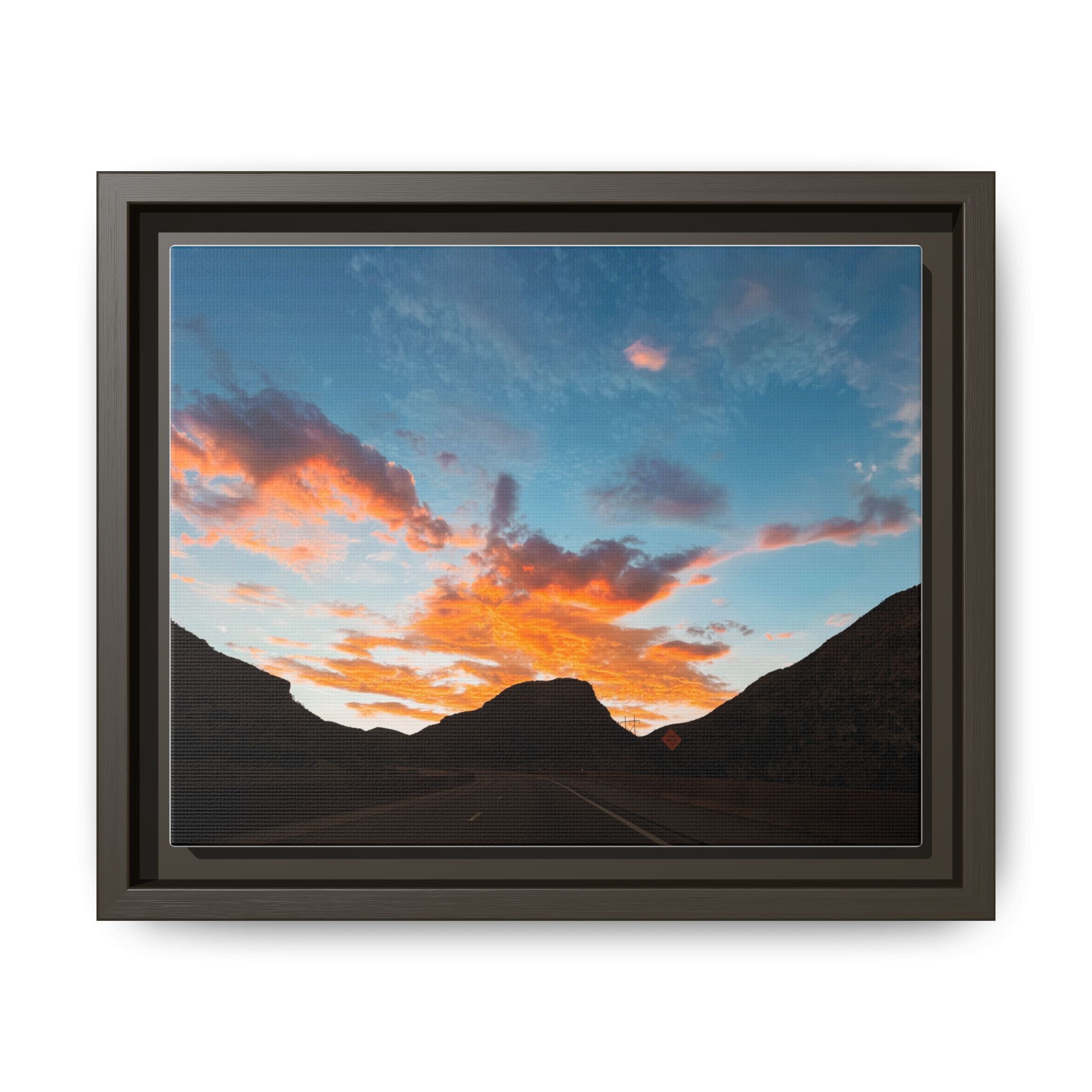 Mountain Sunset Print (Framed)