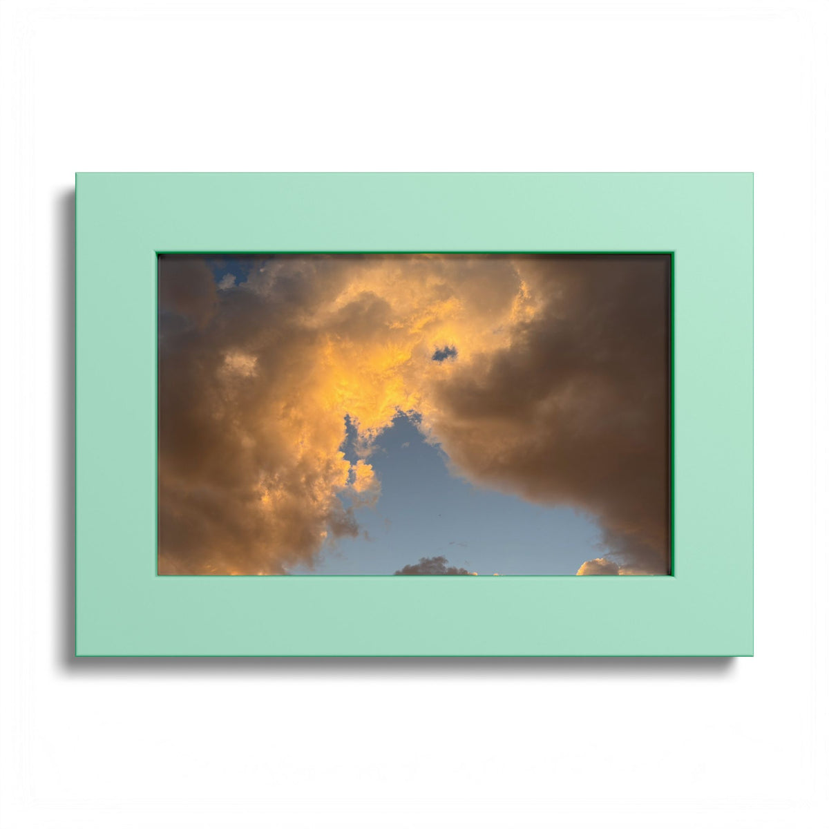 Golden Clouds Poster (Colored Frame)