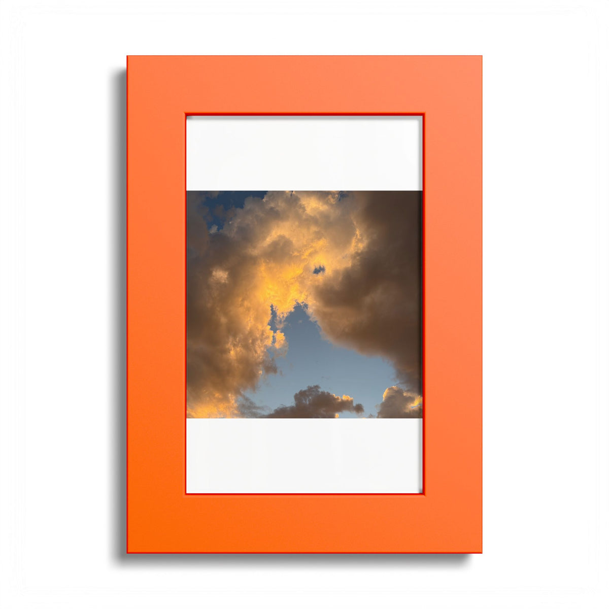 Golden Clouds Poster (Colored Frame)