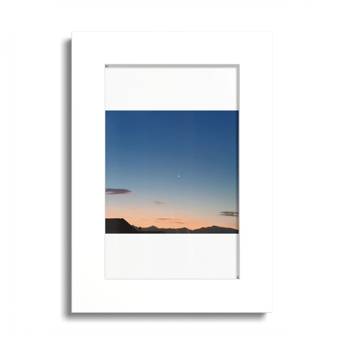 Sunset Moon Poster (Colored Frame)