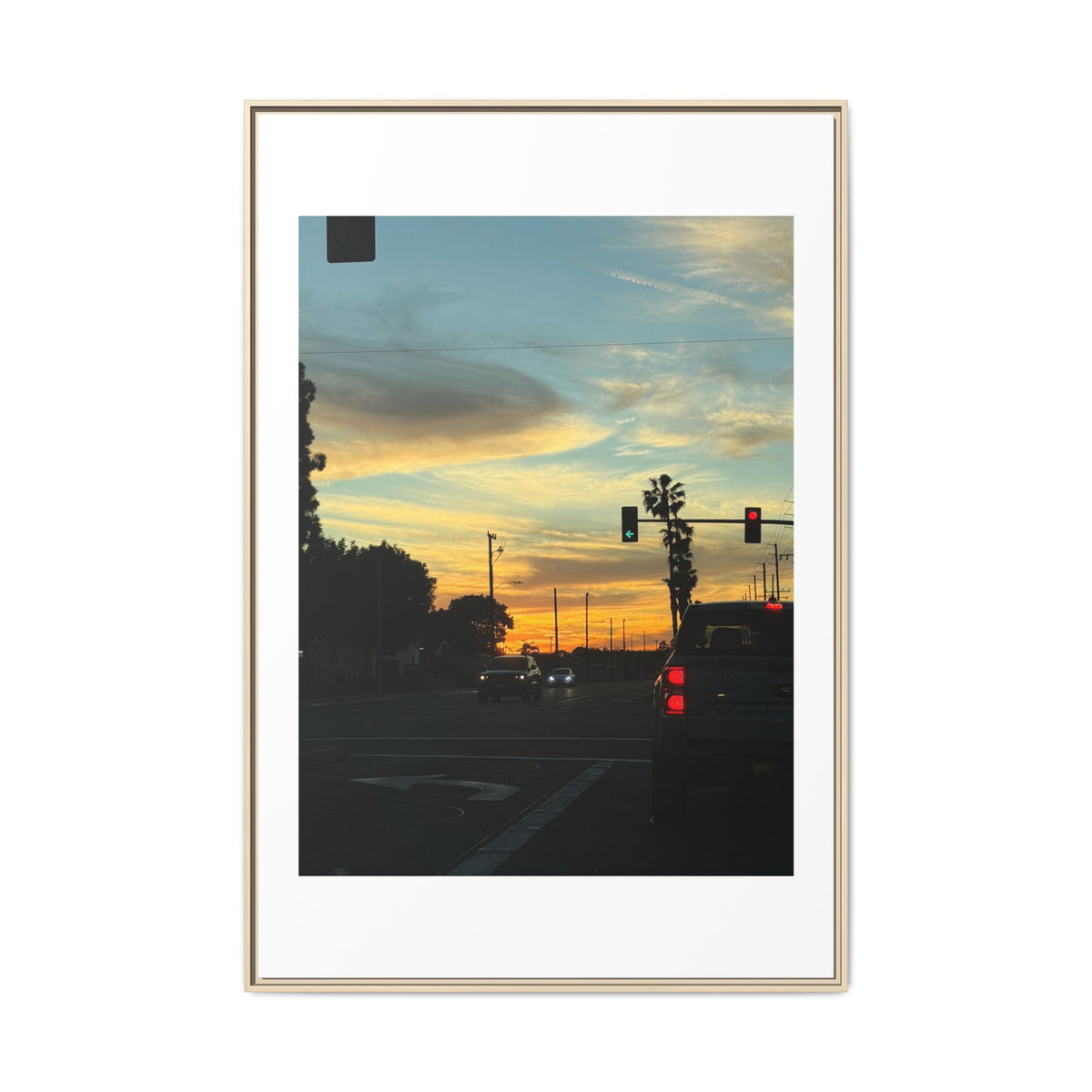 Red Light, Don't Mind Print (Framed)