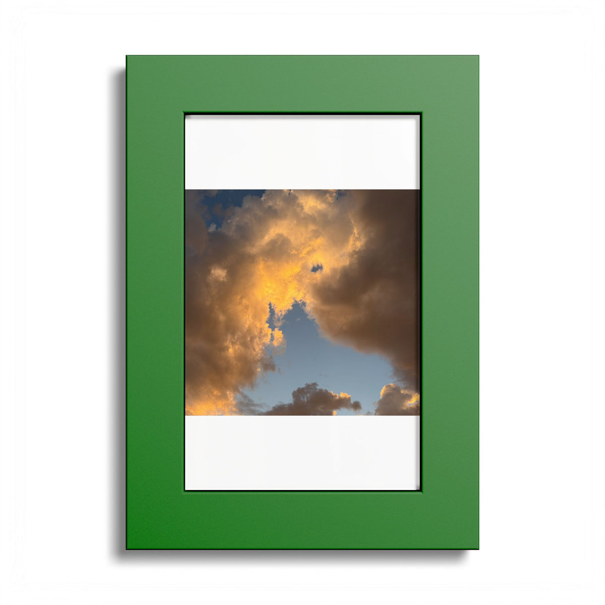 Golden Clouds Poster (Colored Frame)