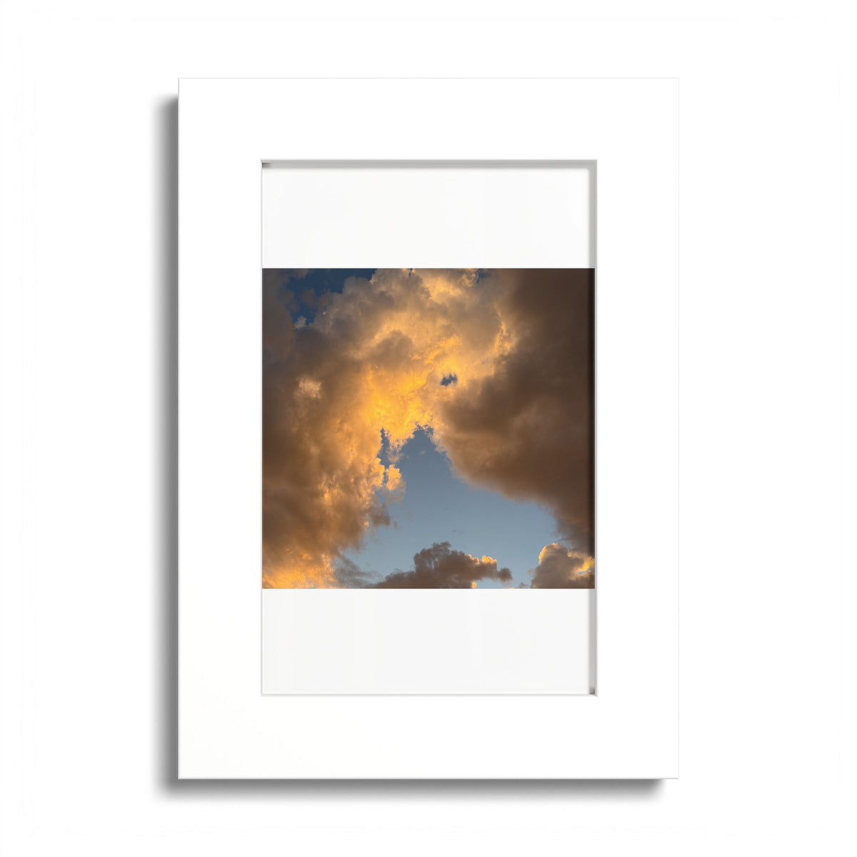 Golden Clouds Poster (Colored Frame)